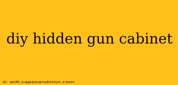 diy hidden gun cabinet