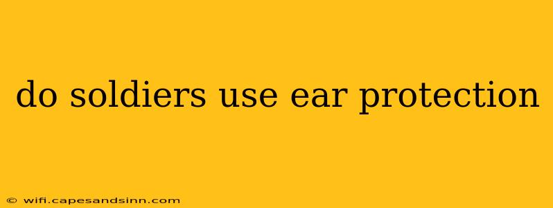 do soldiers use ear protection