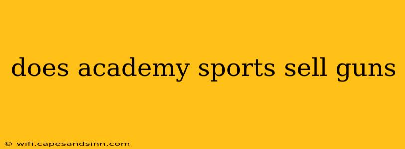 does academy sports sell guns