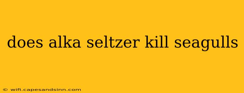 does alka seltzer kill seagulls