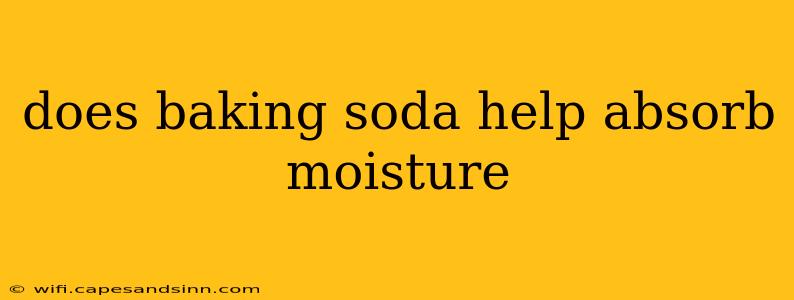 does baking soda help absorb moisture