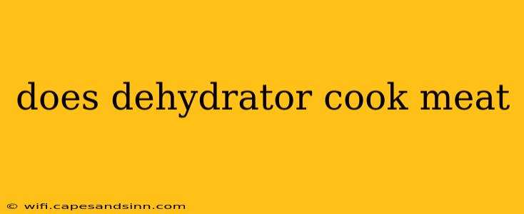 does dehydrator cook meat