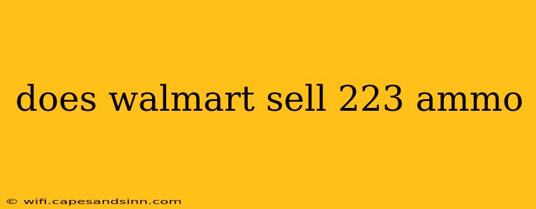 does walmart sell 223 ammo