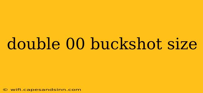 double 00 buckshot size