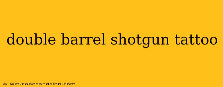 double barrel shotgun tattoo