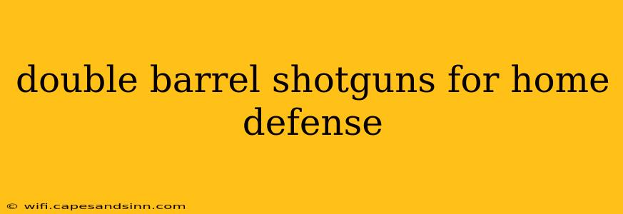 double barrel shotguns for home defense