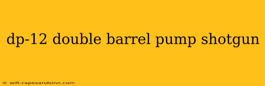 dp-12 double barrel pump shotgun