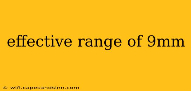 effective range of 9mm