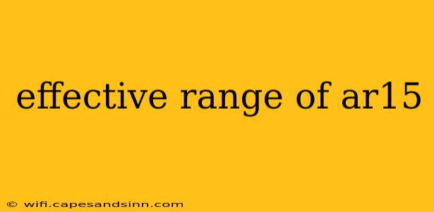 effective range of ar15