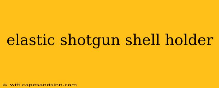 elastic shotgun shell holder