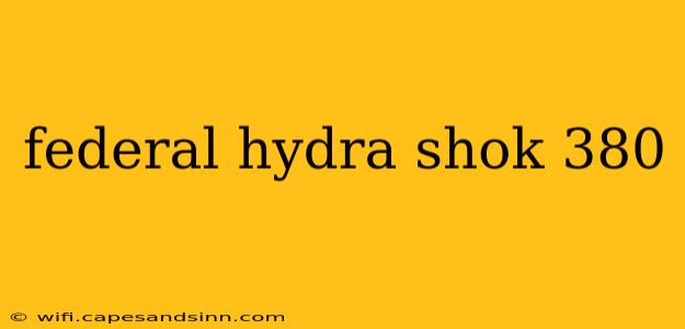 federal hydra shok 380