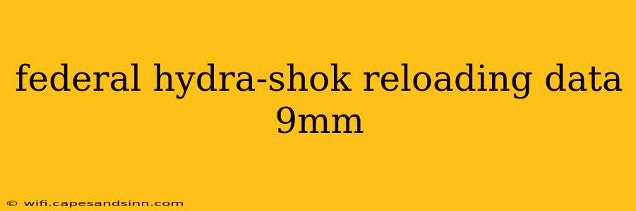 federal hydra-shok reloading data 9mm