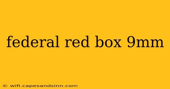 federal red box 9mm