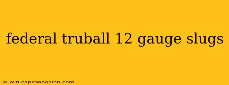 federal truball 12 gauge slugs