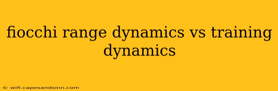 fiocchi range dynamics vs training dynamics