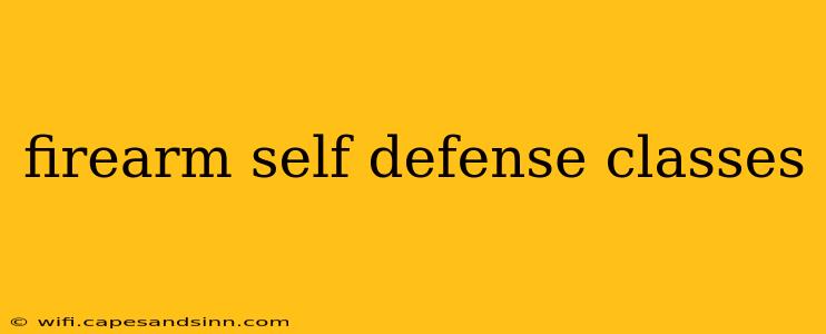 firearm self defense classes