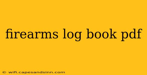 firearms log book pdf