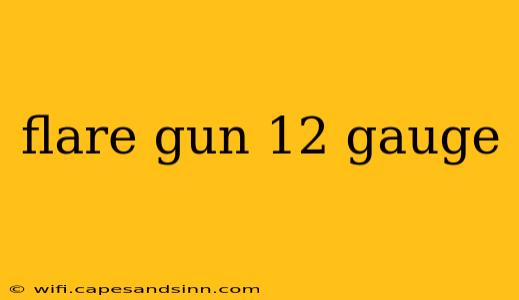 flare gun 12 gauge