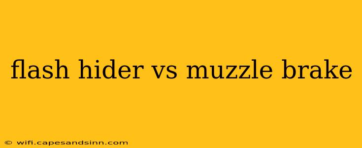 flash hider vs muzzle brake