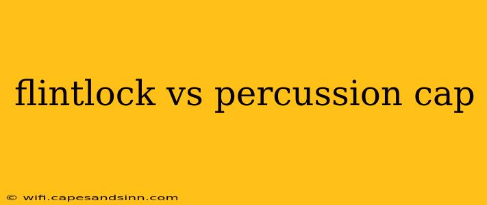 flintlock vs percussion cap