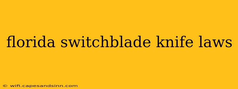 florida switchblade knife laws