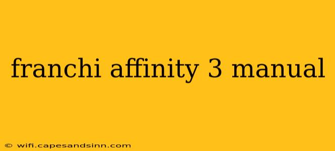 franchi affinity 3 manual