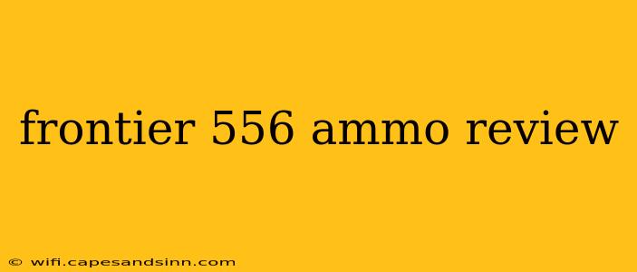 frontier 556 ammo review