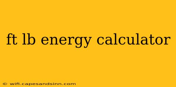 ft lb energy calculator