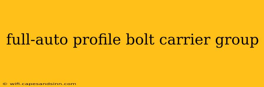 full-auto profile bolt carrier group