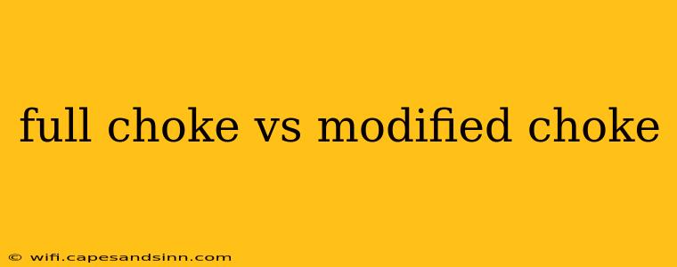 full choke vs modified choke