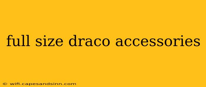 full size draco accessories