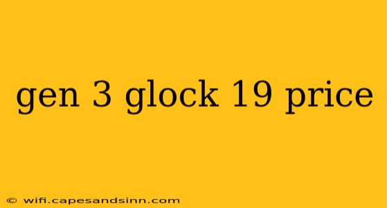 gen 3 glock 19 price