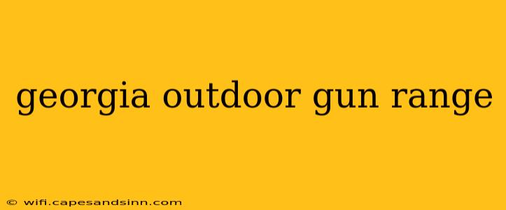 georgia outdoor gun range