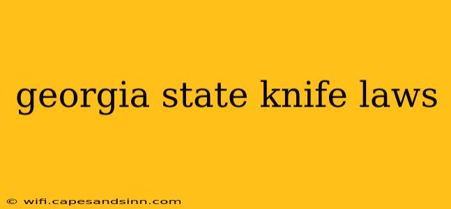 georgia state knife laws