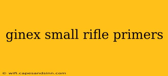 ginex small rifle primers