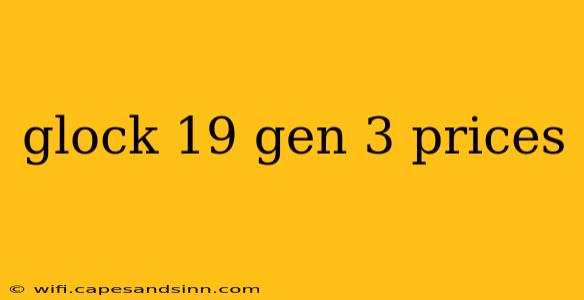 glock 19 gen 3 prices