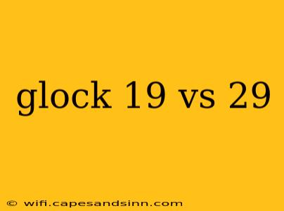 glock 19 vs 29