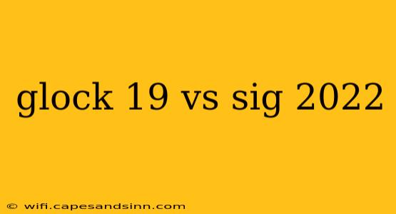 glock 19 vs sig 2022