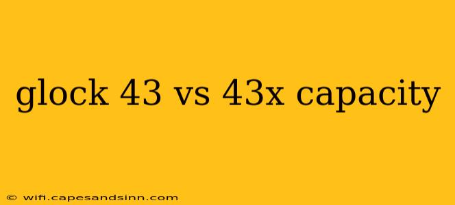 glock 43 vs 43x capacity