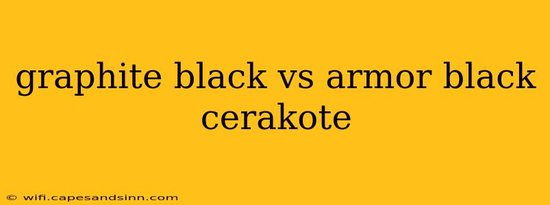 graphite black vs armor black cerakote