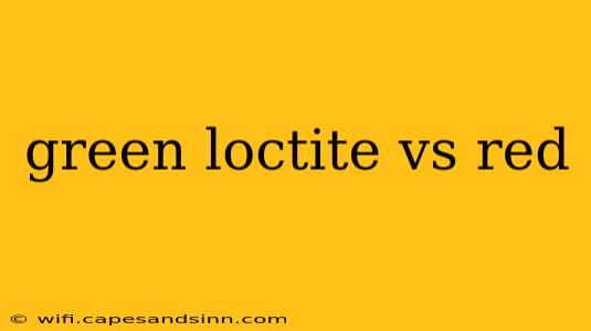 green loctite vs red