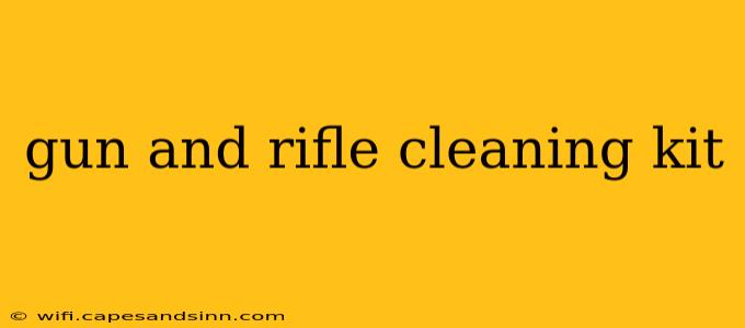 gun and rifle cleaning kit