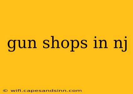 gun shops in nj