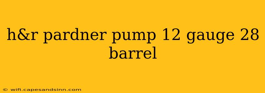 h&r pardner pump 12 gauge 28 barrel