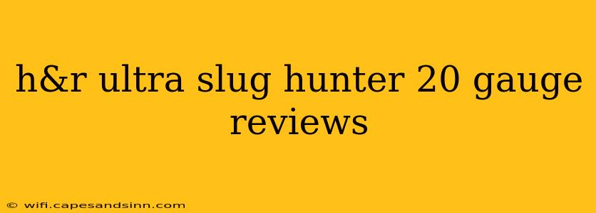 h&r ultra slug hunter 20 gauge reviews