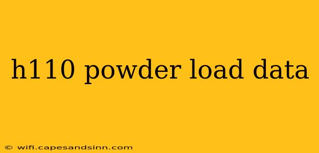 h110 powder load data