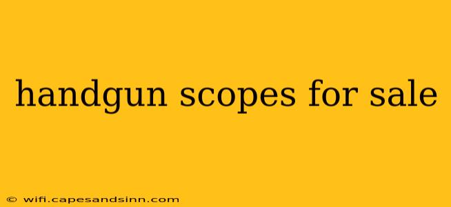 handgun scopes for sale