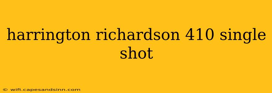 harrington richardson 410 single shot