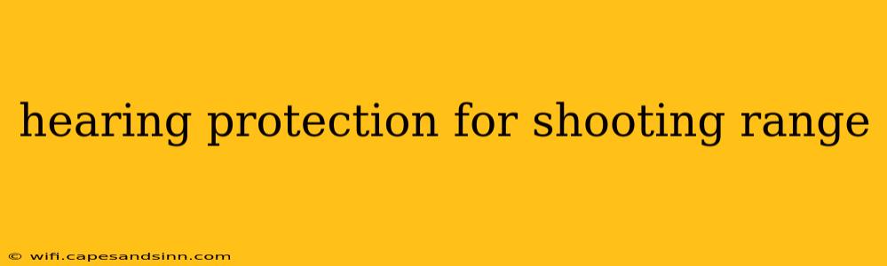 hearing protection for shooting range