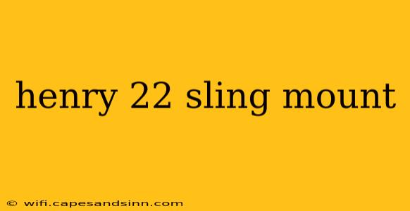 henry 22 sling mount